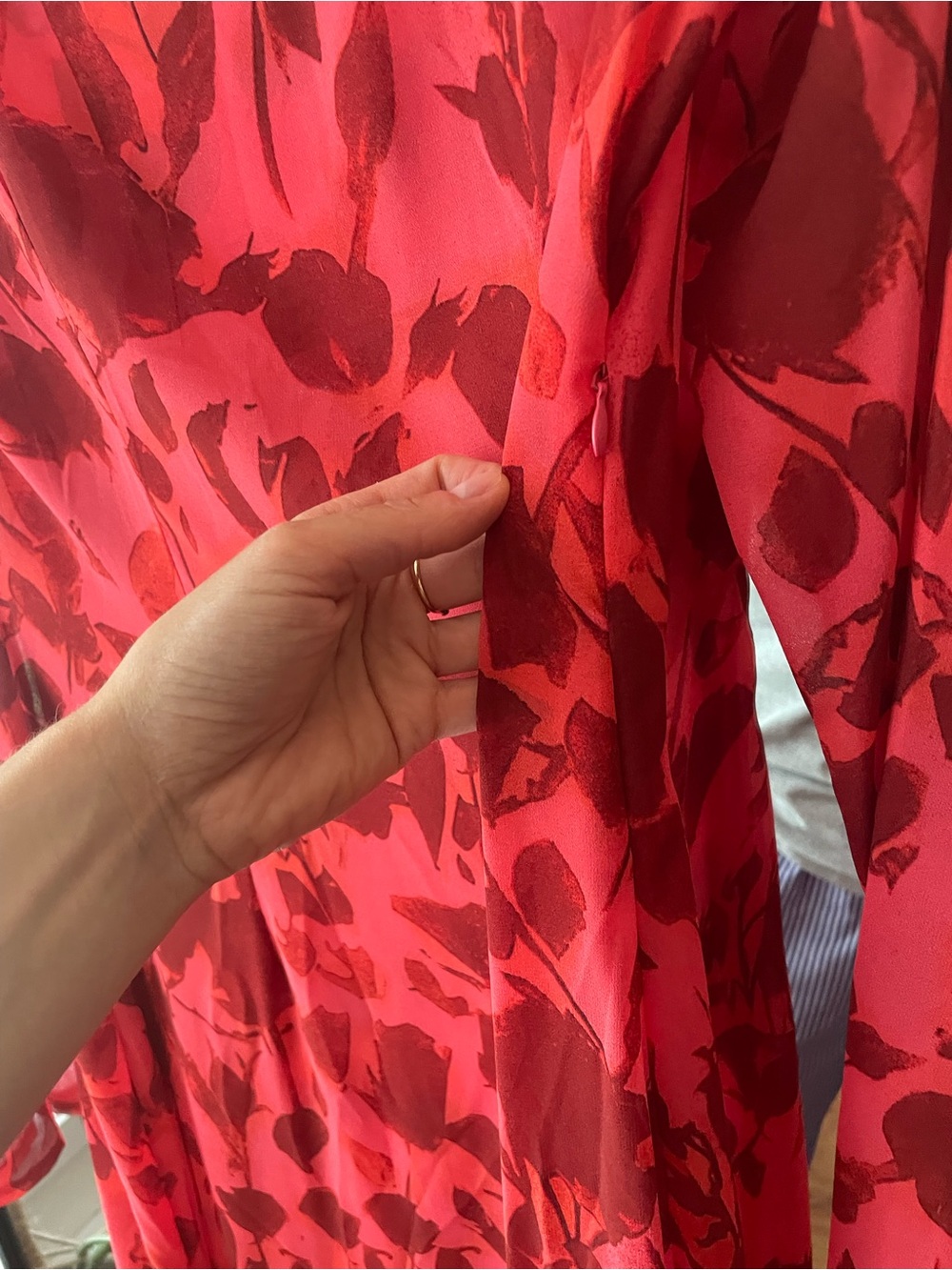floral mesh long dress - Picture 3 of 3